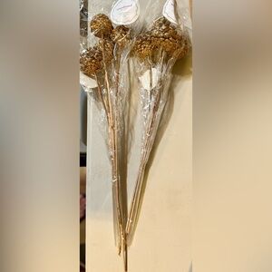 Martha Stewart Gold and Cream Decorative Stems